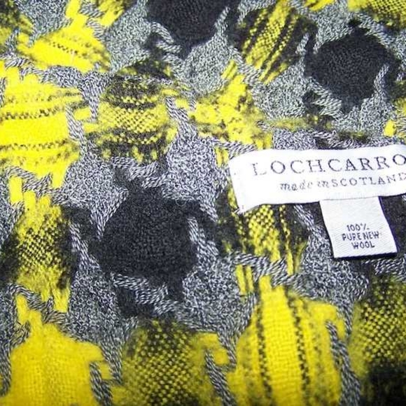 Lochcarron Made in Scotland 100 % Pure Wool Yellow - Picture 3 of 5